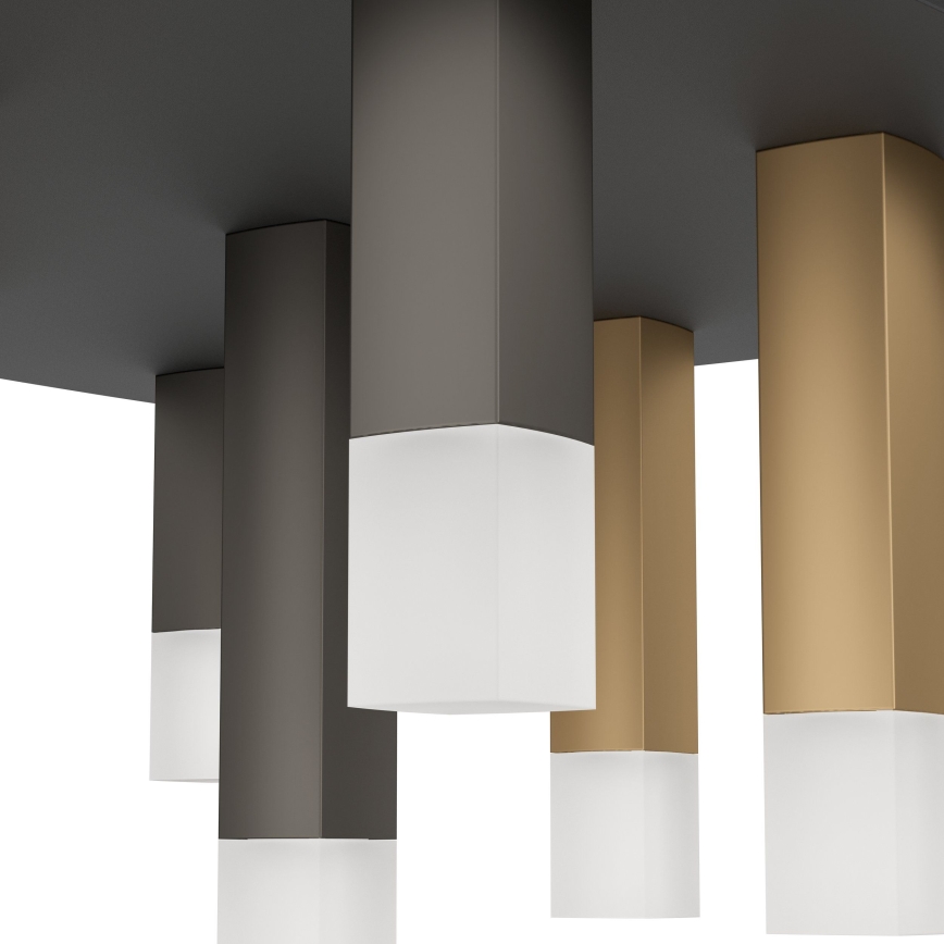 Eglo - LED Stmievateľné stropné svietidlo 9xLED/3,1W/230V 3000K antracit/zlatá