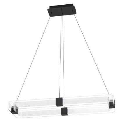 Eglo - LED Stmievateľný luster na lanku LED/39,2W/230V 3000K čierna