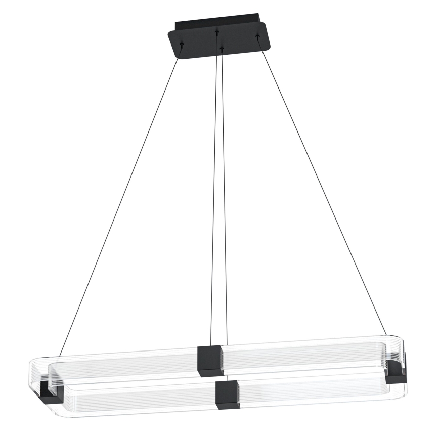 Eglo - LED Stmievateľný luster na lanku LED/39,2W/230V 3000K čierna