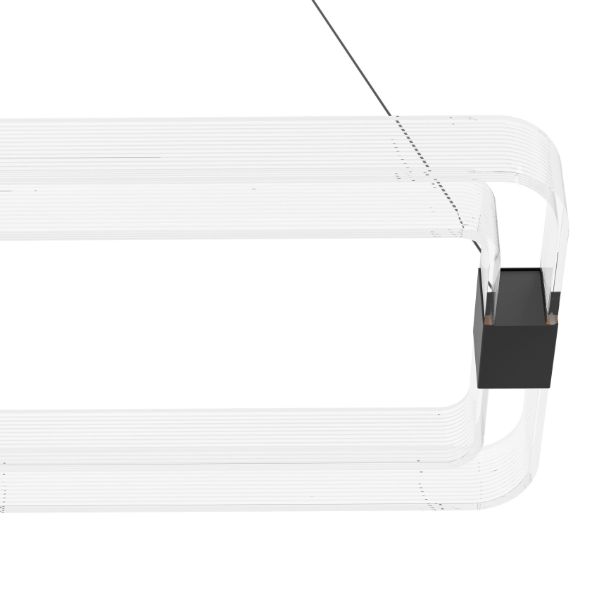 Eglo - LED Stmievateľný luster na lanku LED/39,2W/230V 3000K čierna