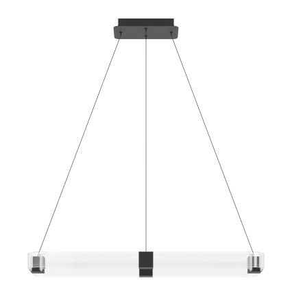 Eglo - LED Stmievateľný luster na lanku LED/39,2W/230V 3000K čierna