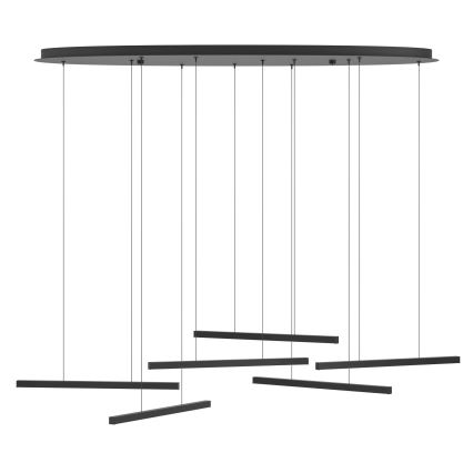 Eglo - LED Stmievateľný luster na lanku 6xLED/8,4W/230V 3000K čierna