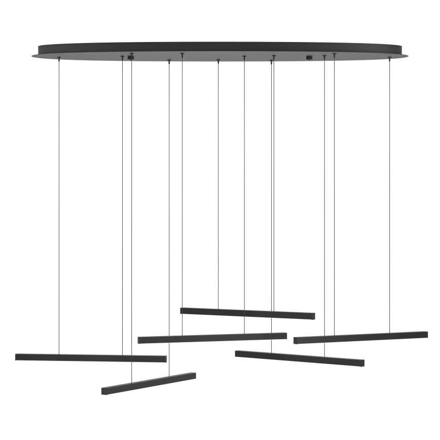 Eglo - LED Stmievateľný luster na lanku 6xLED/8,4W/230V 3000K čierna