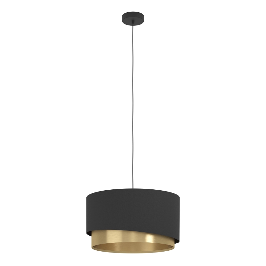 Eglo - Luster na lanku 1xE27/40W/230V čierna/zlatá