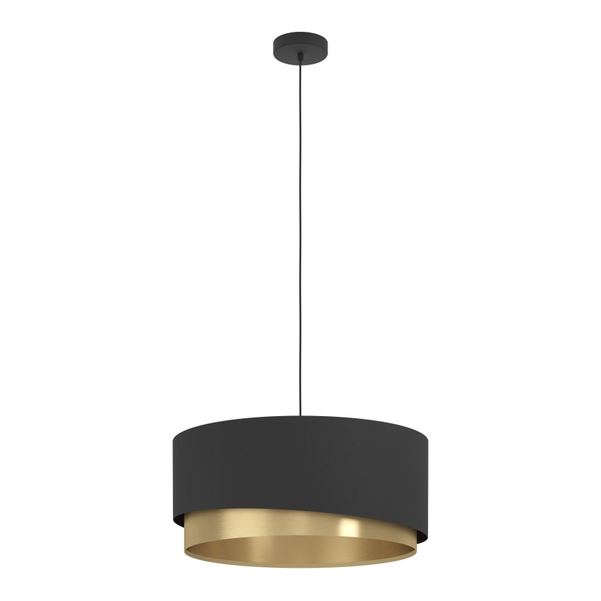 Eglo 39926 - Luster na lanku MANDERLINE 1xE27/40W/230V čierna/zlatá