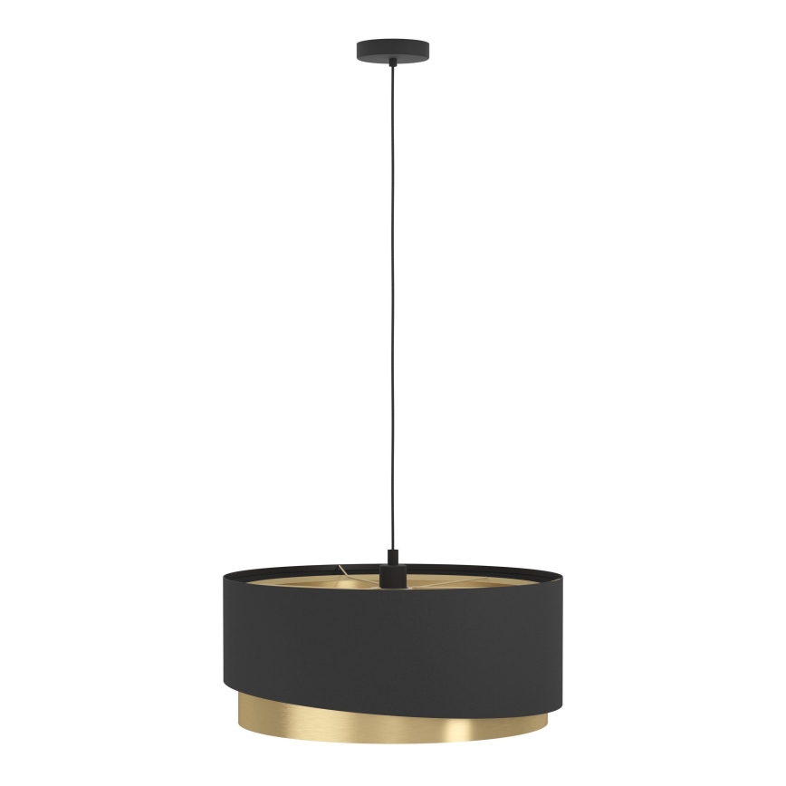 Eglo 39926 - Luster na lanku MANDERLINE 1xE27/40W/230V čierna/zlatá
