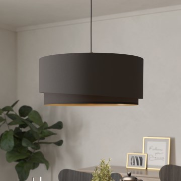 Eglo 39931 - Závesné svietidlo na lane MANDERLINE 1xE27/40W/230V hnedá/zlatá