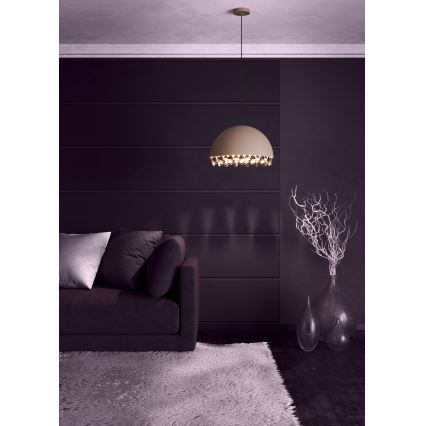 Eglo - Luster na lanku 1xE27/40W/230V hnedá