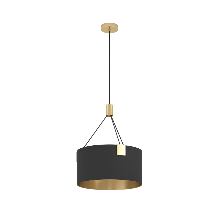 Eglo - Luster na lanku 3xE27/40W/230V čierna/zlatá