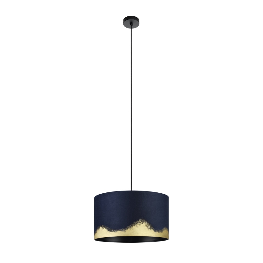 Eglo - Luster na lanku 1xE27/40W/230V pr. 38 cm modrá/zlatá