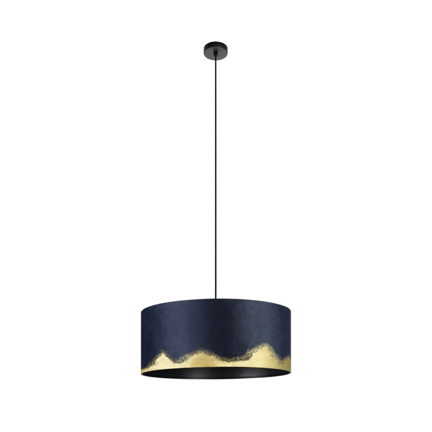 Eglo - Luster na lanku 1xE27/40W/230V pr. 53 cm modrá/zlatá