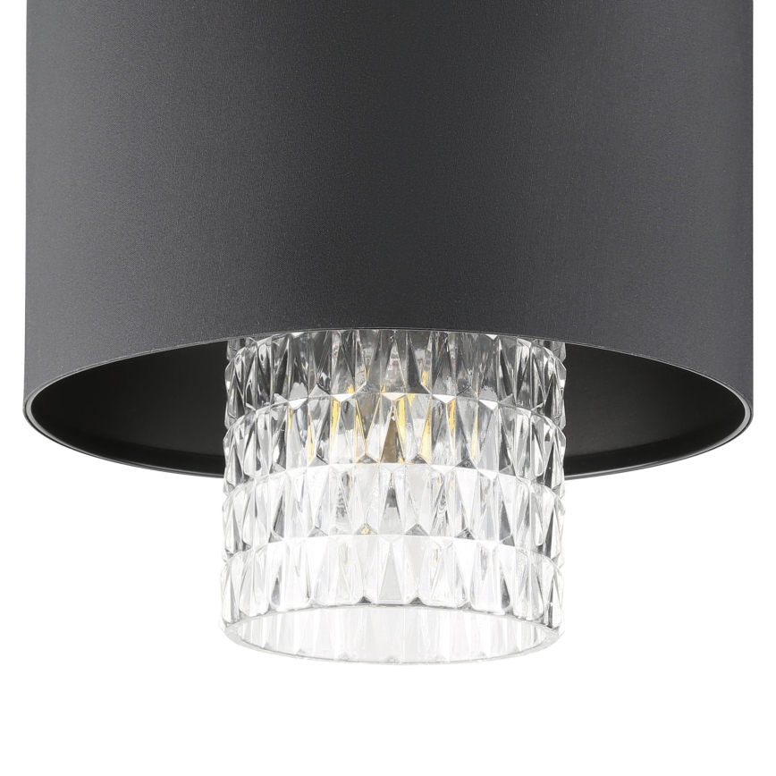 Eglo - Luster na lanku 3xE27/40W/230V čierna
