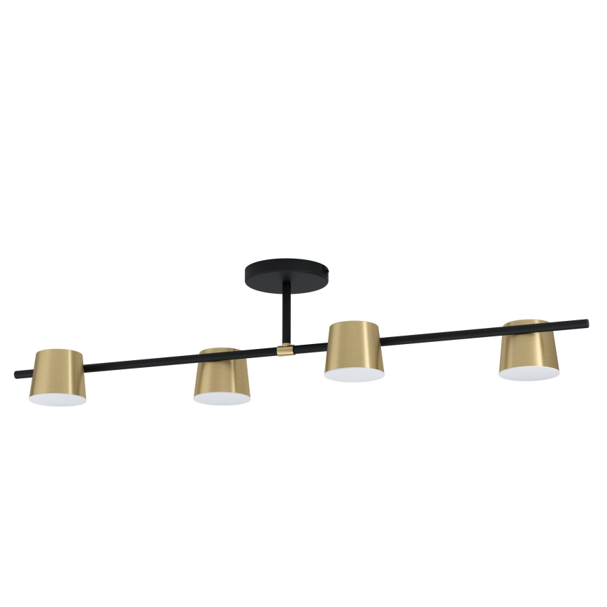 Eglo - LED Prisadený luster 4xGU10/4,6W/230V 3000K zlatá