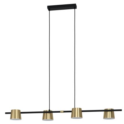 Eglo - LED Luster na lanku 4xGU10/4,6W/230V 3000K zlatá