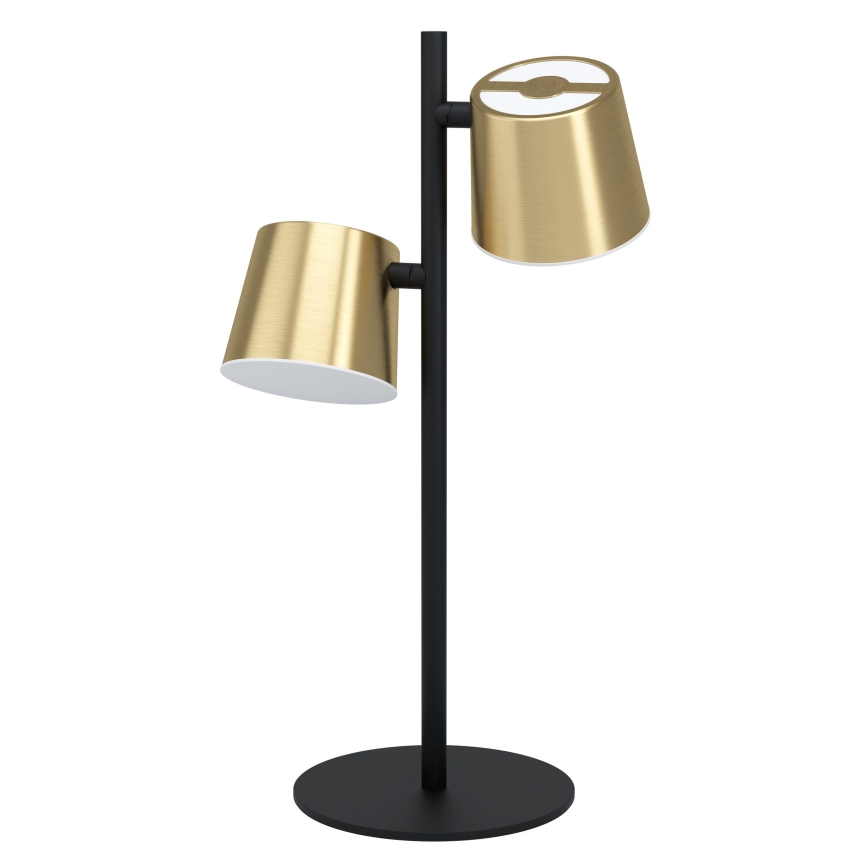 Eglo - LED Stolná lampa 2xGU10/4,6W/230V 3000K zlatá