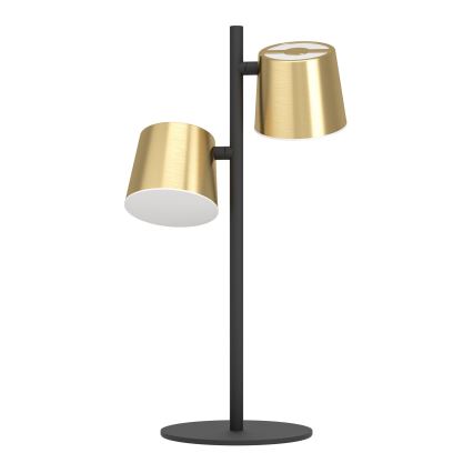 Eglo - LED Stolná lampa 2xGU10/4,6W/230V 3000K zlatá