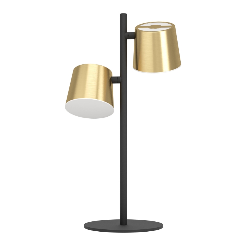 Eglo - LED Stolná lampa 2xGU10/4,6W/230V 3000K zlatá