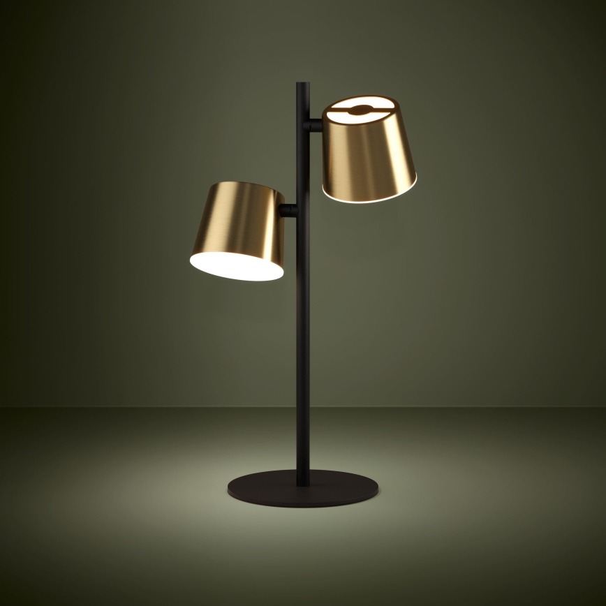 Eglo - LED Stolná lampa 2xGU10/4,6W/230V 3000K zlatá