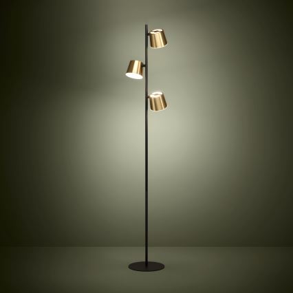 Eglo - LED Stojacia lampa 3xGU10/4,6W/230V 3000K zlatá