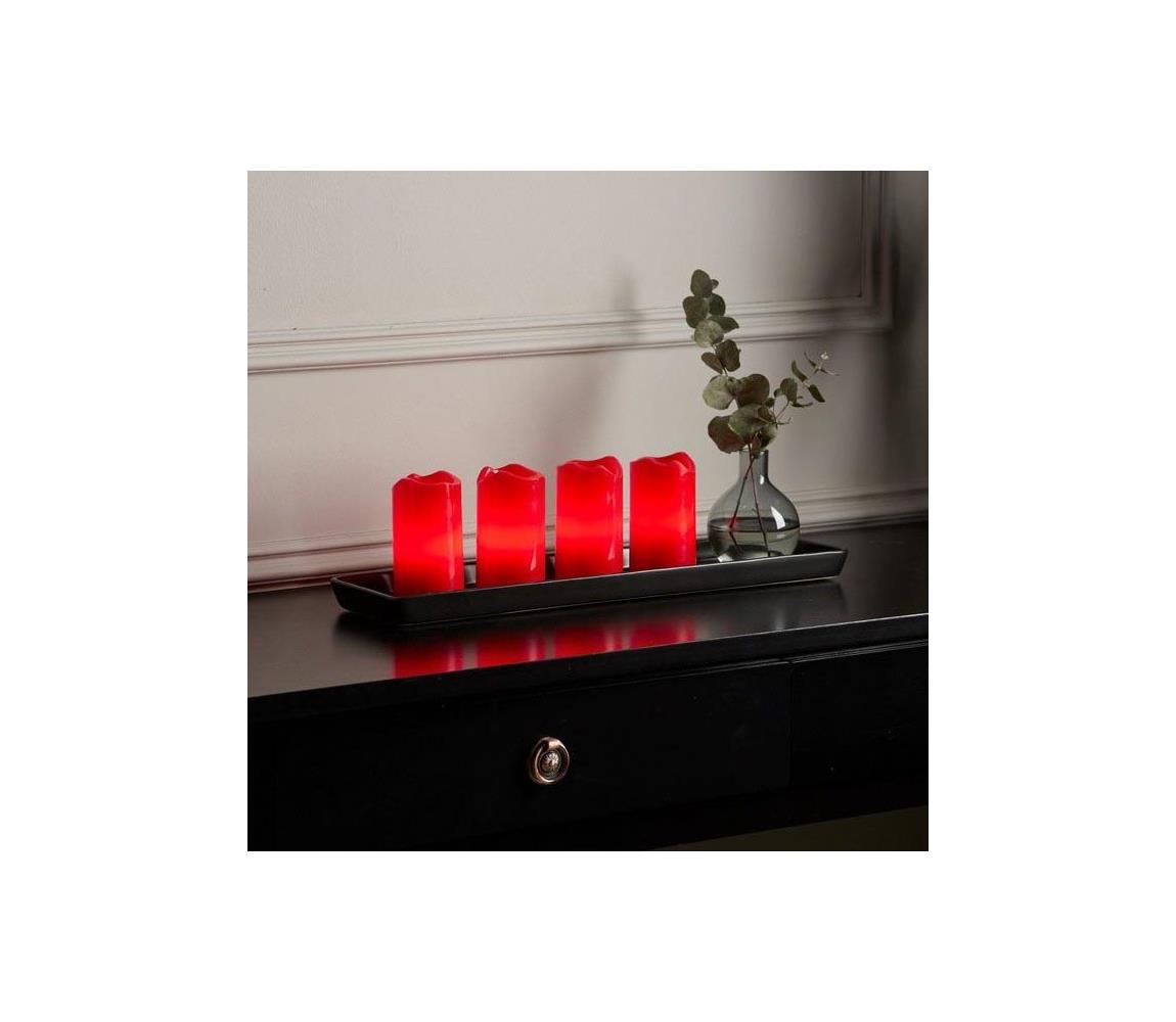 Eglo 410076 - SADA 4x LED vianočných dekorácií ADVENT LED/0,18W/2xCR2032 + diaľkové ovládanie 410076