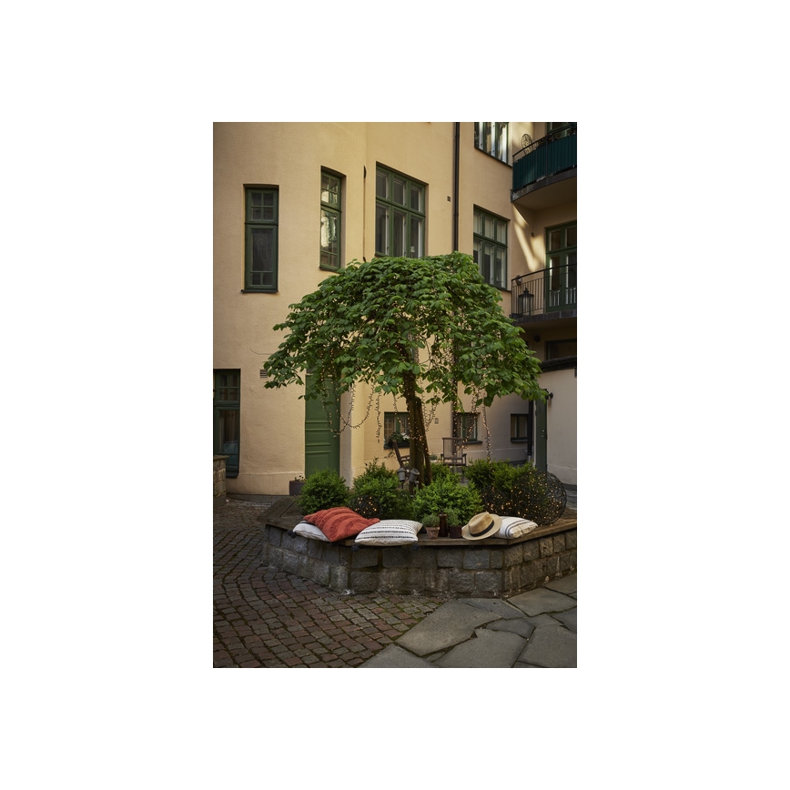 Eglo - LED Vonkajšia vianočná reťaz 180xLED 8,6m teplá biela IP44