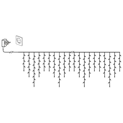 Eglo 410825 - LED Vonkajšia vianočná reťaz 960xLED/29x0,55m IP44 teplá biela
