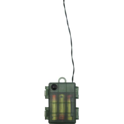 Eglo - LED Vonkajší vianočný veniec so senzorom 20xLED/0,064W/3xAA IP44 pr. 38 cm