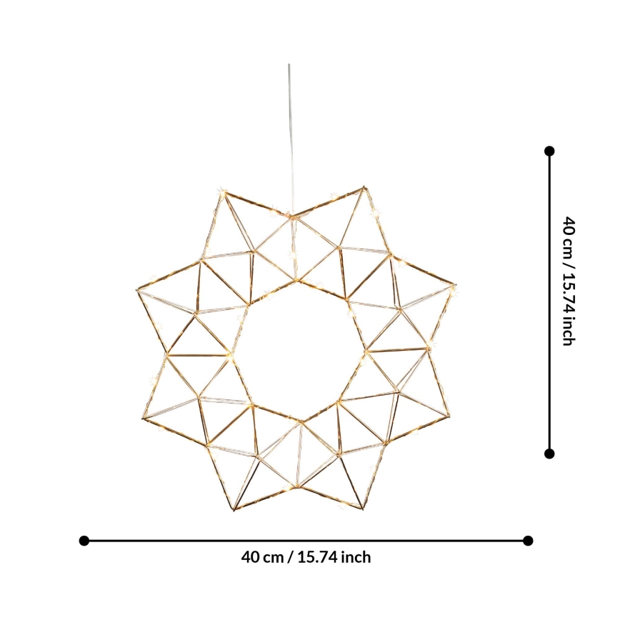 Eglo 411017 - LED Vianočná dekorácia EDGE LED/1,92W/3/230V hviezda