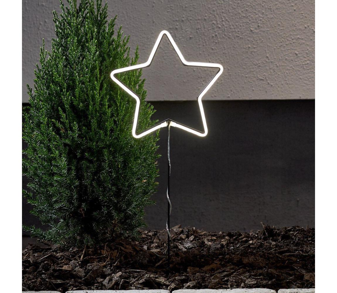Eglo 411177 - LED Vonkajšia vianočná dekorácia NEONSTAR 72xLED/3xAA IP44 411177