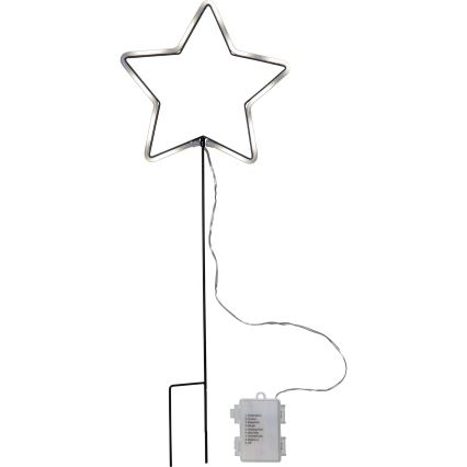 Eglo 411177 - LED Vonkajšia vianočná dekorácia NEONSTAR 72xLED/3xAA IP44