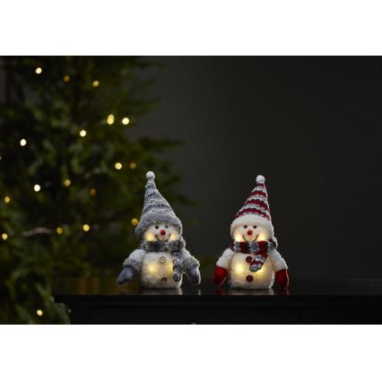 Eglo - LED Vianočná dekorácia 4xLED/0,06W/3xAAA šedá