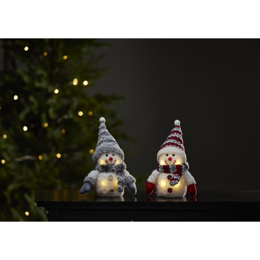 Eglo - LED Vianočná dekorácia 4xLED/0,06W/3xAAA šedá