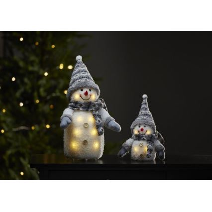 Eglo - LED Vianočná dekorácia 4xLED/0,06W/3xAAA šedá
