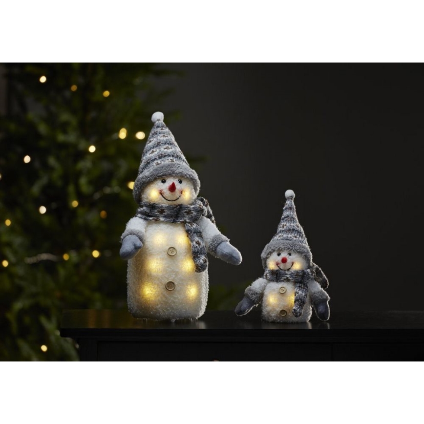Eglo - LED Vianočná dekorácia 4xLED/0,06W/3xAAA šedá