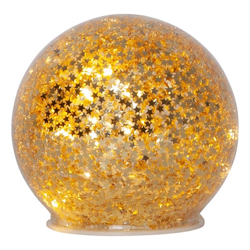 Eglo 411344 - LED Vianočná dekorácia STAR FALL 10xLED/2xAA pr. 10 cm zlatá