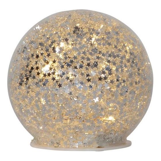 Eglo 411345 - LED Vianočná dekorácia STAR FALL 10xLED/2xAA pr. 10 cm strieborná