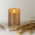 Eglo 411498 - LED Sviečka FLAMME RUSTIC LED/2xAA zlatá