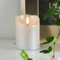 Eglo 411502 - LED Sviečka FLAMME RUSTIC LED/2xAA strieborná