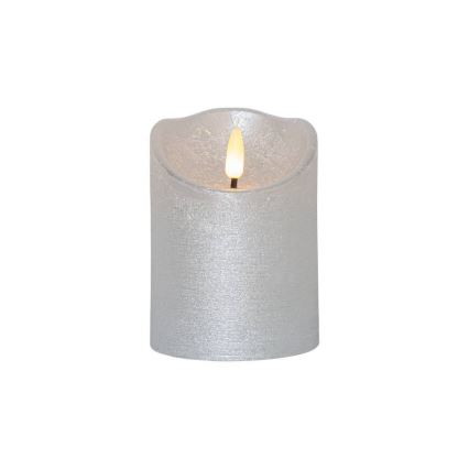 Eglo 411502 - LED Sviečka FLAMME RUSTIC LED/2xAA strieborná