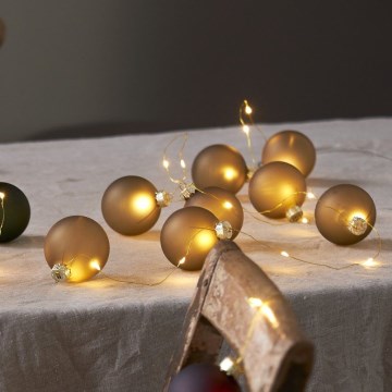 Eglo 411557 - reťaz BLISS 22xLED/3xAA 2,6m teplá biela