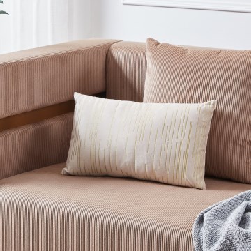 Eglo 420018 - Dekoračný vankúš CHEVERY 30x50 cm krémový/zlatý