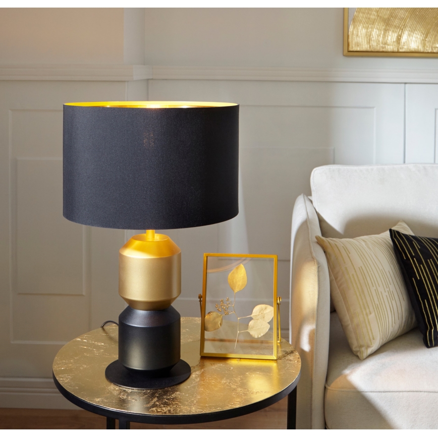 Eglo 420018 - Dekoračný vankúš CHEVERY 30x50 cm krémový/zlatý