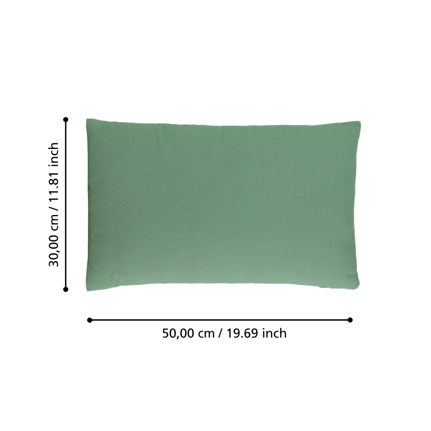 Eglo 420025 - Dekoratívny vankúš ILES 30x50 cm zelený