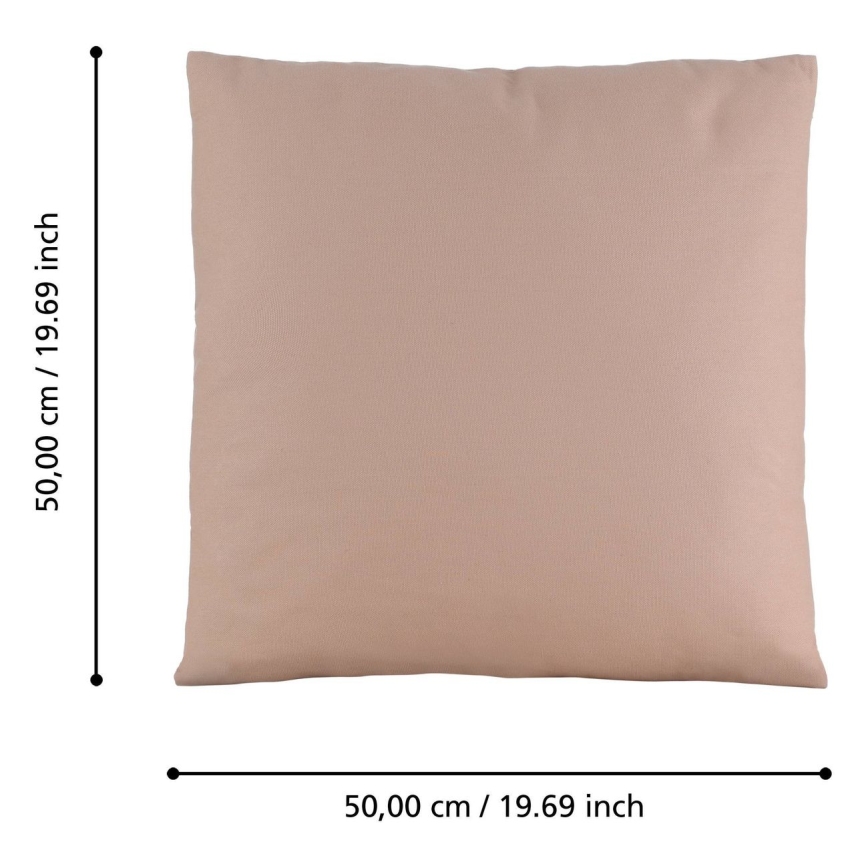 Eglo 420035 - Dekoratívny vankúš ILES 50x50 cm ružový