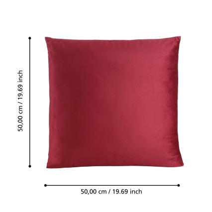 Eglo 420041 - Dekoratívny vankúš ILES 50x50 cm červený