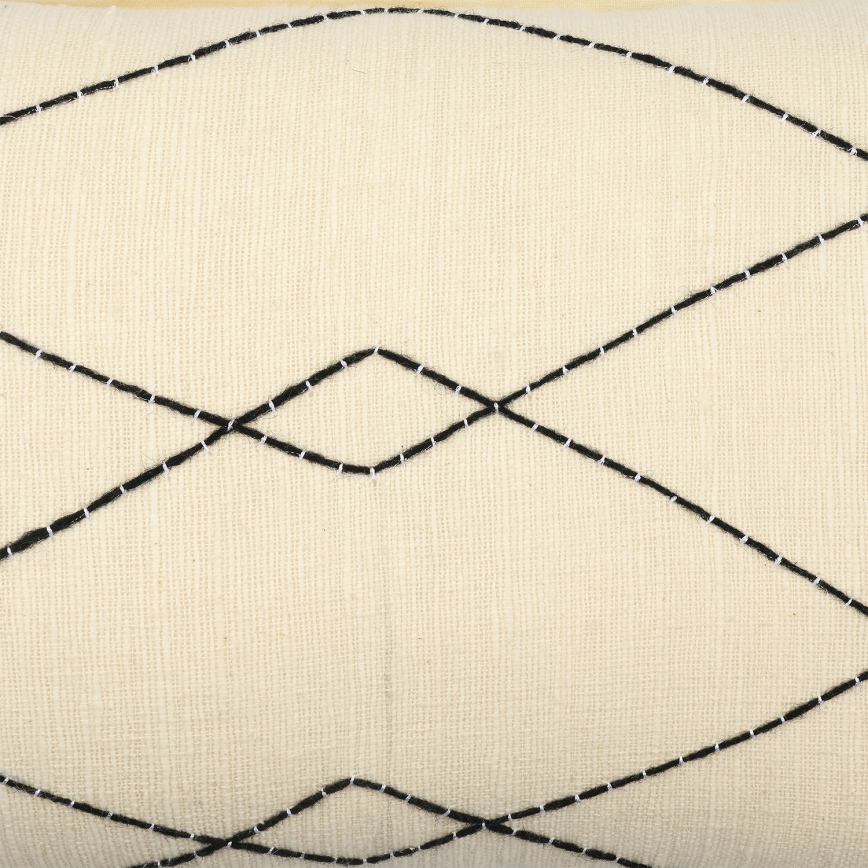 Eglo 420042 - Dekoračný vankúš CHEVERY 35x60 cm béžová/čierna