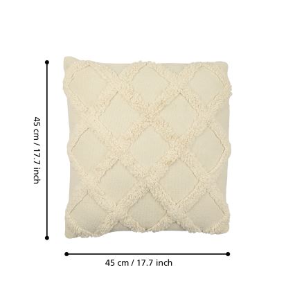 Eglo 420058 - Dekoračný vankúš CHEVERY 45x45 cm krémový