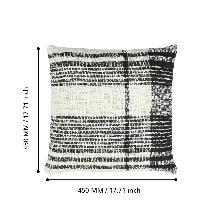 Eglo 420061 - Dekoračný vankúš CHEVERY 45x45 cm krémový/čierny