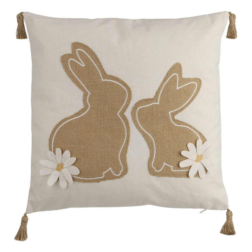 Eglo 420097 - Dekoratívny vankúš CHEVERY 45x45 cm béžový/hnedý