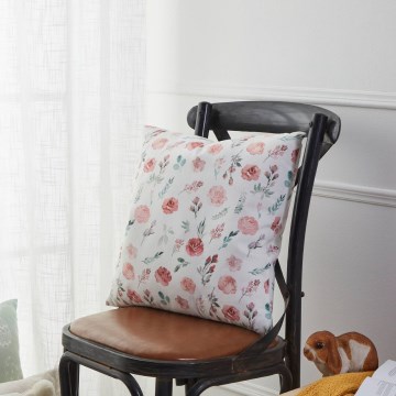 Eglo 420102 - Dekoratívny vankúš GEBENG 45 x 45 cm biela/ružová